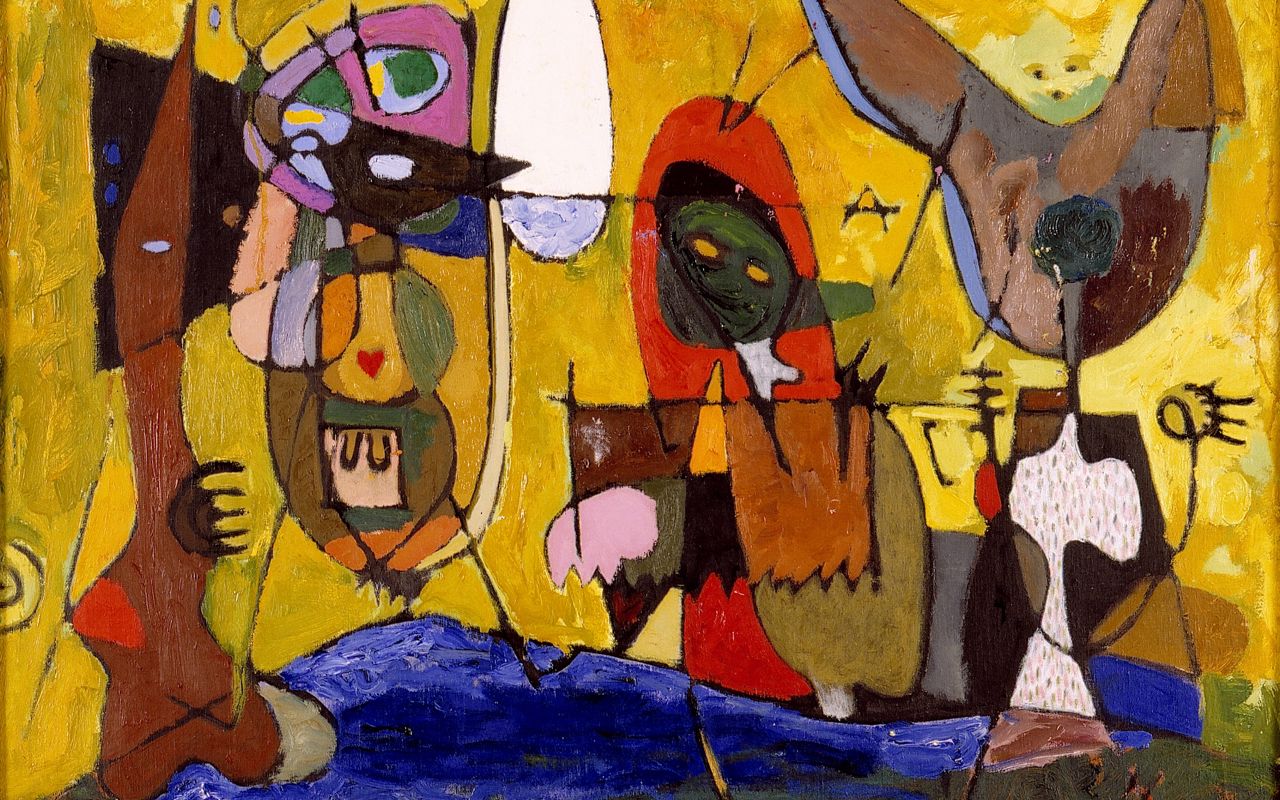 Abstrakt kunstværk.